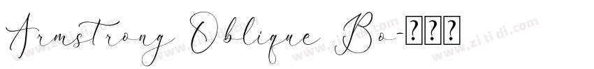 Armstrong Oblique Bo字体转换
